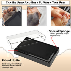 Compact Baby Photo Frame for Wall Skin Protective Inkpad for Home (White Texture-A3s-42.1*29.8Cm)