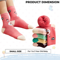 Baby Socks Soft and Anti-Slip Infant Socks (Pack of 5)