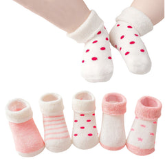 Baby Socks Soft and Anti-Slip Infant Socks (Pack of 5)