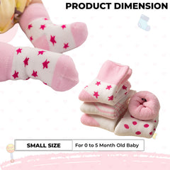 Baby Socks Soft and Anti-Slip Infant Socks (Pack of 5)