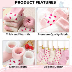 Baby Socks Soft and Anti-Slip Infant Socks (Pack of 5)