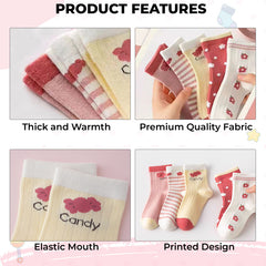 Baby Socks Soft and Anti-Slip Infant Socks (Pack of 5)