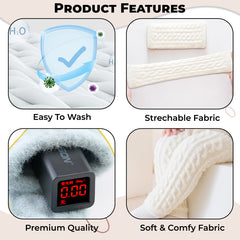 Baby Knee High Socks for Baby Soft Cotton Non-Slip and Stylish Designs (Set of 2)