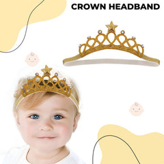 Baby Headband for Baby Hair Accessories for infant (Golden)
