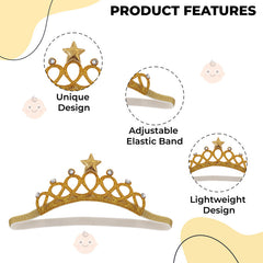 Baby Headband for Baby Hair Accessories for infant (Golden)