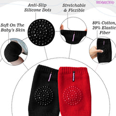 Baby Crawling Anti-Slip Knee pads (SET of 2 RED - BLUE)
