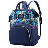 Mother Backpack for Baby Feeding and Nursing (Leaf Blue)