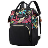 Mother Backpack for Baby Feeding and Nursing (Leaf Black)