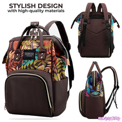 Mother Backpack for Baby Feeding and Nursing (Leaf Brown)