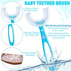 BPA Free Silicone Teething Toy for Baby (Large Pink)