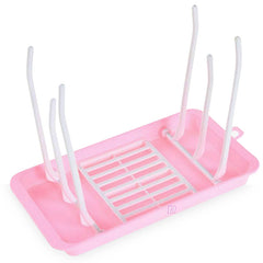 Baby Bottle Drying Rack Storage for Baby Feeding Essential (Pastel Pink)