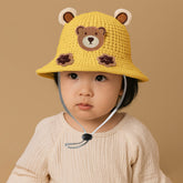 BEMBIKA Baby Cotton Cap with Safety and Comfort Baby Turban-(Paw Print – Yellow)