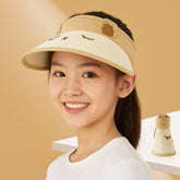 BEMBIKA Baby Cotton Cap with Safety and Comfort Baby Turban-(Squinting Rabbit – Beige)