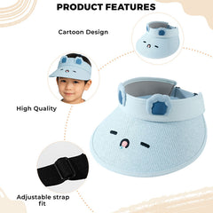 BEMBIKA Baby Cotton Cap with Safety and Comfort Baby Turban-(Squinting Rabbit – Blue)