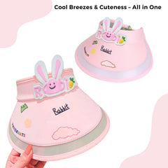 BEMBIKA Baby Cotton Cap with Safety and Comfort Baby Turban-(Rainbow Rabbit – Pink)