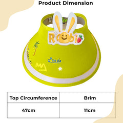 BEMBIKA Baby Cotton Cap with Safety and Comfort Baby Turban-(Rainbow Rabbit – Yellow)