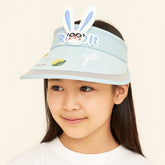 BEMBIKA Baby Cotton Cap with Safety and Comfort Baby Turban-(Rainbow Rabbit – Light Blue)