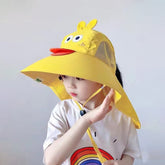 BEMBIKA Baby Cotton Cap with Safety and Comfort Baby Turban-(Cartoon Shawl – Yellow)