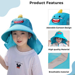 BEMBIKA Baby Cotton Cap with Safety and Comfort Baby Turban-(Cartoon Shawl – Green)