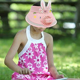BEMBIKA Baby Cotton Cap with Safety and Comfort Baby Turban-(Fan Cap – Pink)