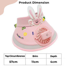 BEMBIKA Baby Cotton Cap with Safety and Comfort Baby Turban-(Fan Cap – Pink)