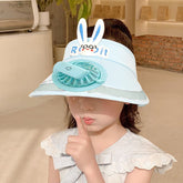BEMBIKA Baby Cotton Cap with Safety and Comfort Baby Turban-(Fan Cap – Light Blue)