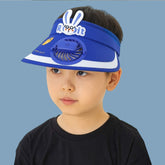 BEMBIKA Baby Cotton Cap with Safety and Comfort Baby Turban-(Fan Cap – Royal Blue)