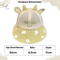 BEMBIKA Baby Cotton Cap with Safety and Comfort Baby Turban-(Baseball Cap – Green)