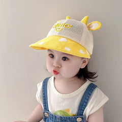 BEMBIKA Baby Cotton Cap with Safety and Comfort Baby Turban-(Baseball Cap – Yellow)