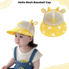 BEMBIKA Baby Cotton Cap with Safety and Comfort Baby Turban-(Baseball Cap – Yellow)