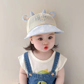 BEMBIKA Baby Cotton Cap with Safety and Comfort Baby Turban-(Cap – Blue)
