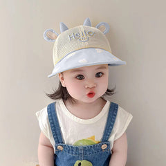BEMBIKA Baby Cotton Cap with Safety and Comfort Baby Turban-(Cap – Blue)