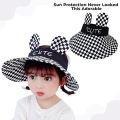 BEMBIKA Baby Cotton Cap with Safety and Comfort Baby Turban-(Checkerboard Cap – Black)