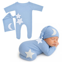 BEMBIKA Photography Costume – Newborn photography outfits & baby photography props Designer baby clothes for newborn photo shoot -(Blue)