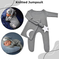 Bembika Photography Costume – Newborn Photography Outfits & Baby Photography Props Designer Baby Clothes for Newborn Photo Shoot -(Grey)