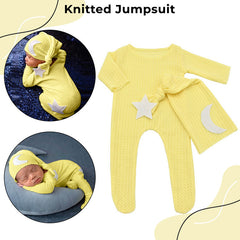 BEMBIKA Photography Costume – Newborn photography outfits & baby photography props Designer baby clothes for newborn photo shoot -(Yellow)