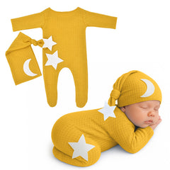 Bembika Photography Costume – Newborn Photography Outfits & Baby Photography Props Designer Baby Clothes for Newborn Photo Shoot -(Turmeric)