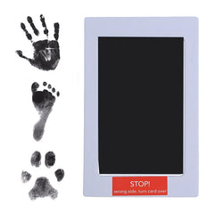Bembika Baby Finger Print and Footprint Kit inkpad for Kids, InkPad for Baby's Hand and Foot Impression Safe and Non Toxic Ink Pad for Baby Foot Prints and Handprints-(NoTouch-Black)