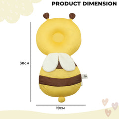 Baby Fall Back Head Protector with Adjustable Straps for Baby Head Safety (Yellow)