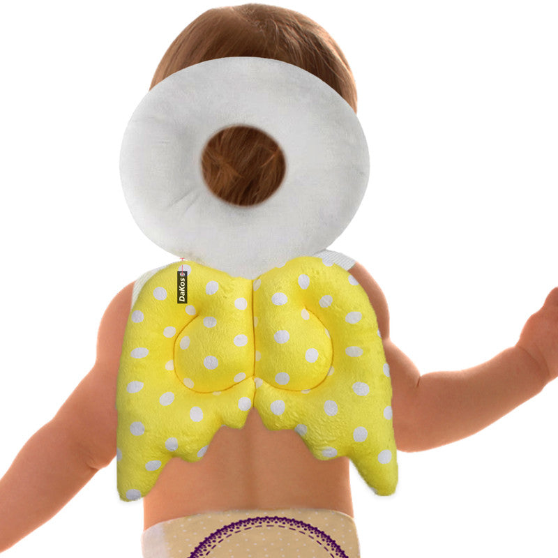 Baby Fall Back Head Protector with Adjustable Straps for Baby Head Safety (White)