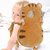 Baby Fall Back Head Protector with Adjustable Straps for Baby Head Safety (Brown)