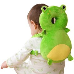 Baby Fall Back Head Protector with Adjustable Straps for Baby Head Safety (Green)