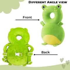 Baby Fall Back Head Protector with Adjustable Straps for Baby Head Safety (Green)