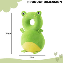 Baby Fall Back Head Protector with Adjustable Straps for Baby Head Safety (Green)