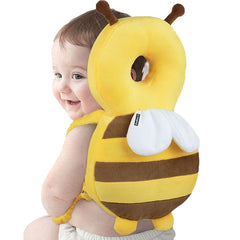 Baby Fall Back Head Protector with Adjustable Straps for Baby Head Safety (Yellow)