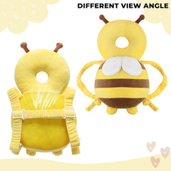 Baby Fall Back Head Protector with Adjustable Straps for Baby Head Safety (Yellow)