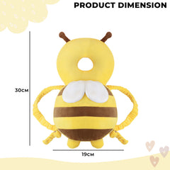 Baby Fall Back Head Protector with Adjustable Straps for Baby Head Safety (Yellow)