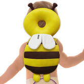 Baby Fall Back Head Protector with Adjustable Straps for Baby Head Safety (Yellow Brown)
