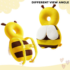 Baby Fall Back Head Protector with Adjustable Straps for Baby Head Safety (Yellow Brown)