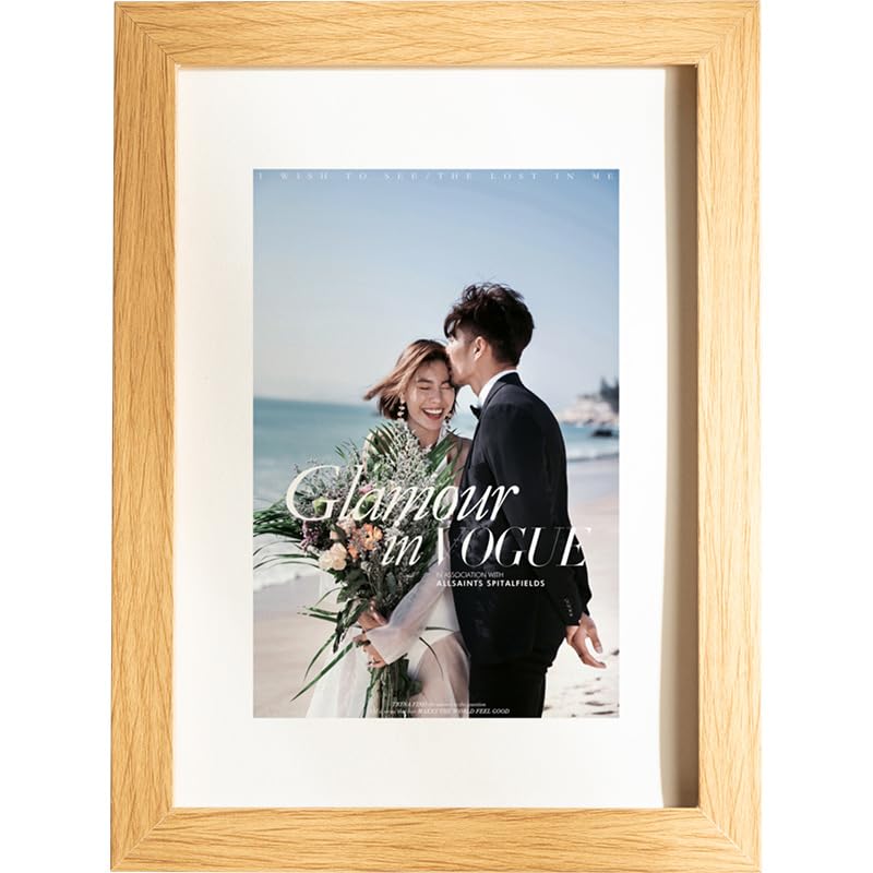 Compact Baby Photo Frame for Wall Skin Protective Inkpad for Home (Raw Wood-10 Inchess-20.3*25.4Cm)